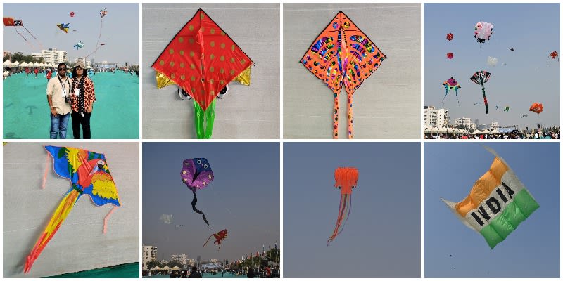 International Kite Festival - Uttarayan Festival in Gujarat, India