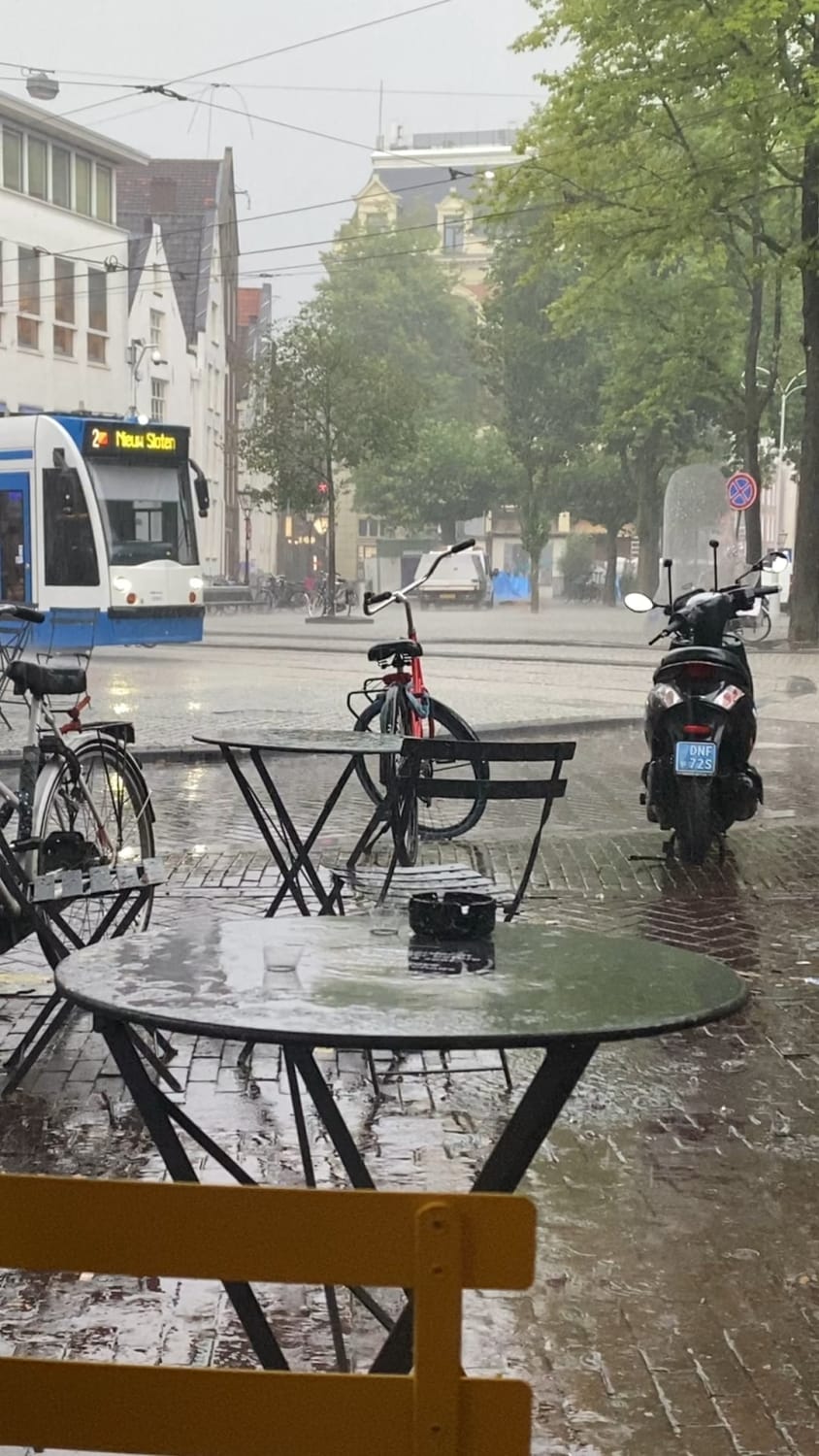 Rain in Amsterdam