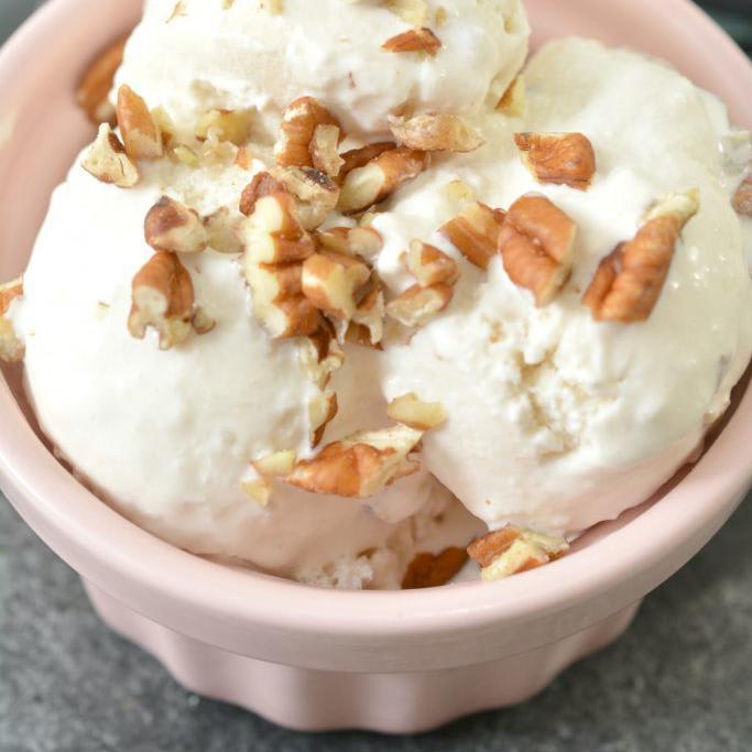 Keto Maple Pecan Ice Cream