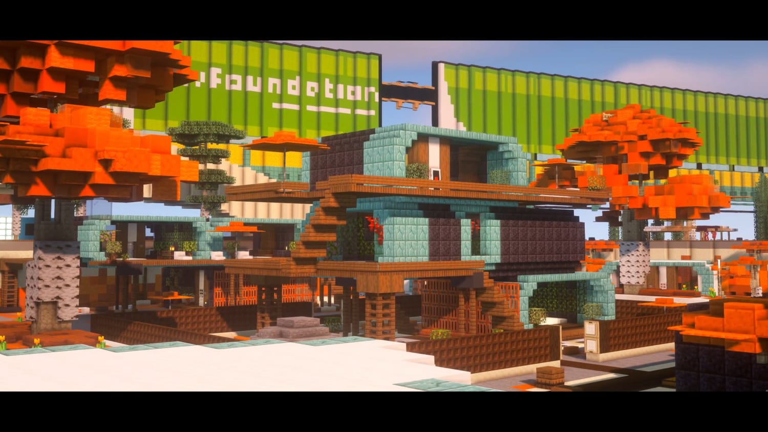 Recreating Autumn Estates in Minecraft