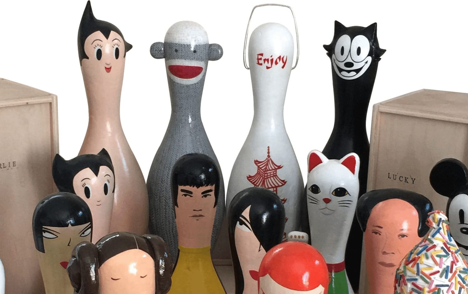 Crafted Bowling Pins by Bernice Lum - EverythingWithATwist
