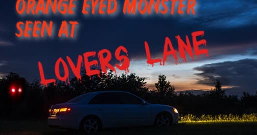 Orange Eyed Monster Seen at Lovers Lane!