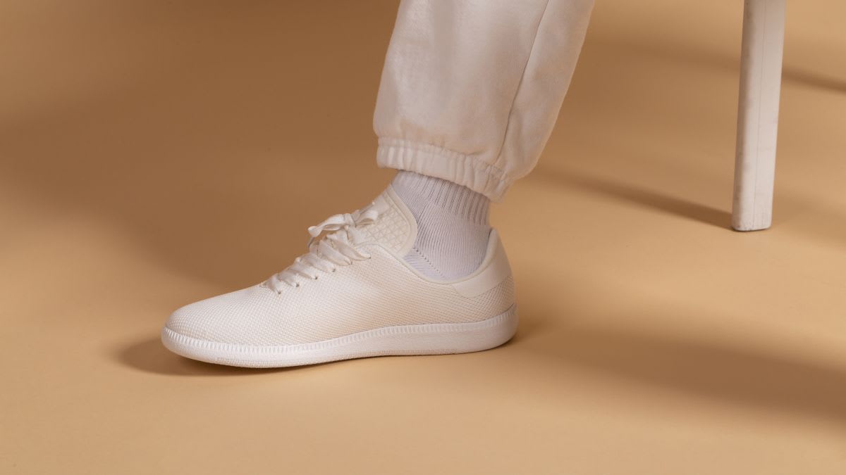 These sneakers are 3D-printed, machine washable, and made from recycled bottles