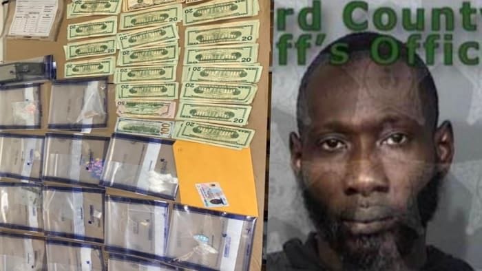 Florida man arrested after sweep finds 7 types of illicit drugs, police say