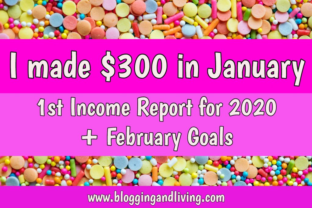 January Income Report 2020 + February Goals
