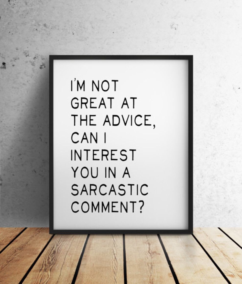A helpful print from their biggest role model, Chandler Bing, so they'll never hit a *wall* should you ask them for guidance. | Sarcastic quotes, Message board quotes, Funny quotes