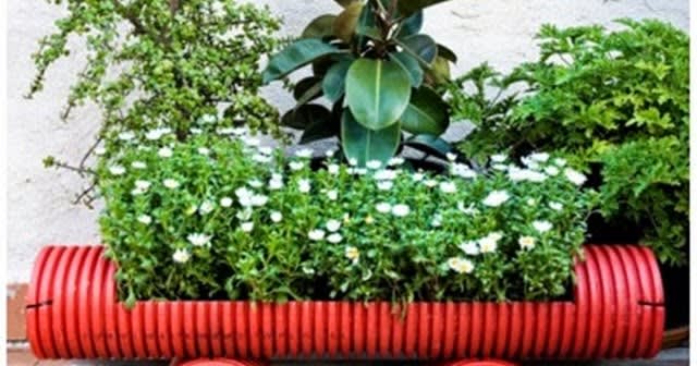 DIY : Colorful Upcycled PVC Pipe Planter
