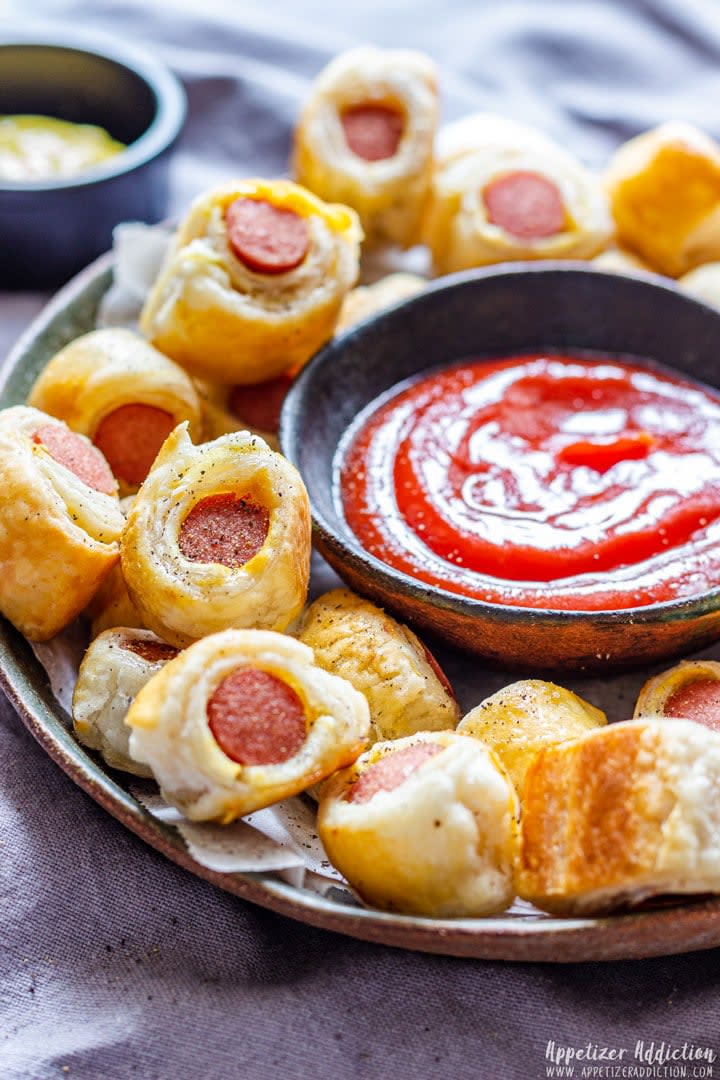 Puff Pastry Mini Pigs in a Blanket Recipe