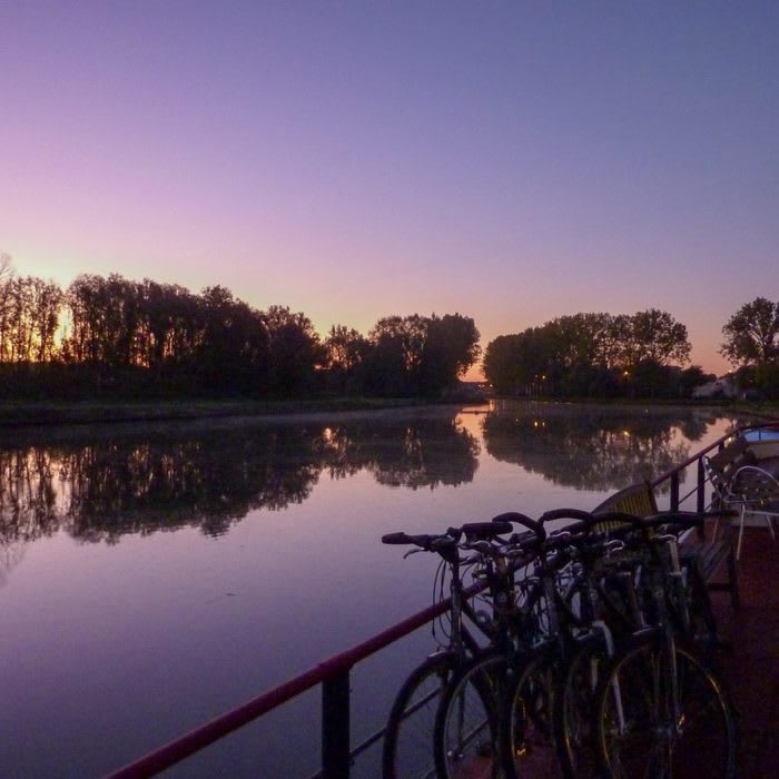 That time I took my parents on a barge and bike tour from Paris to Bruges