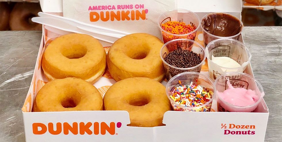 Dunkin' Is Selling DIY Doughnut Decorating Kits, and We'll Take A Dozen, Please