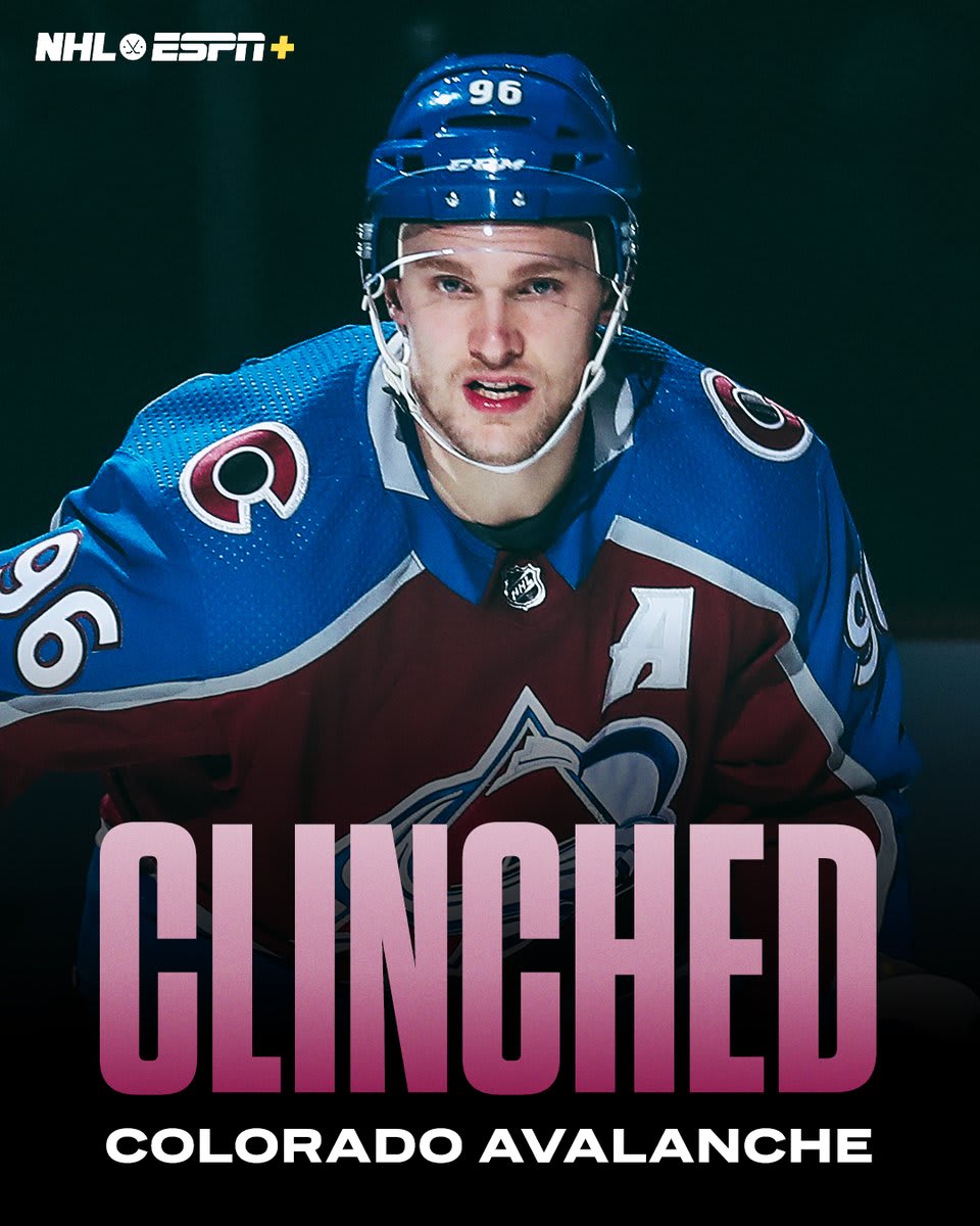 LOCKED IN 🔒 The @Avalanche have secured a spot in the Stanley Cup playoffs!