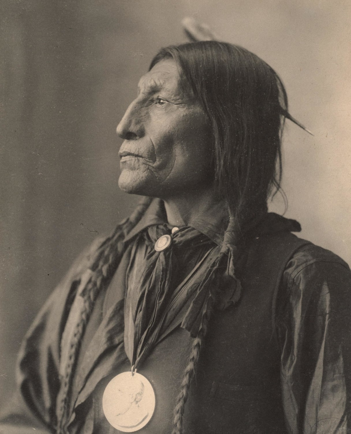 Chief Wolf Robe, Cheyenne (c) 1898.