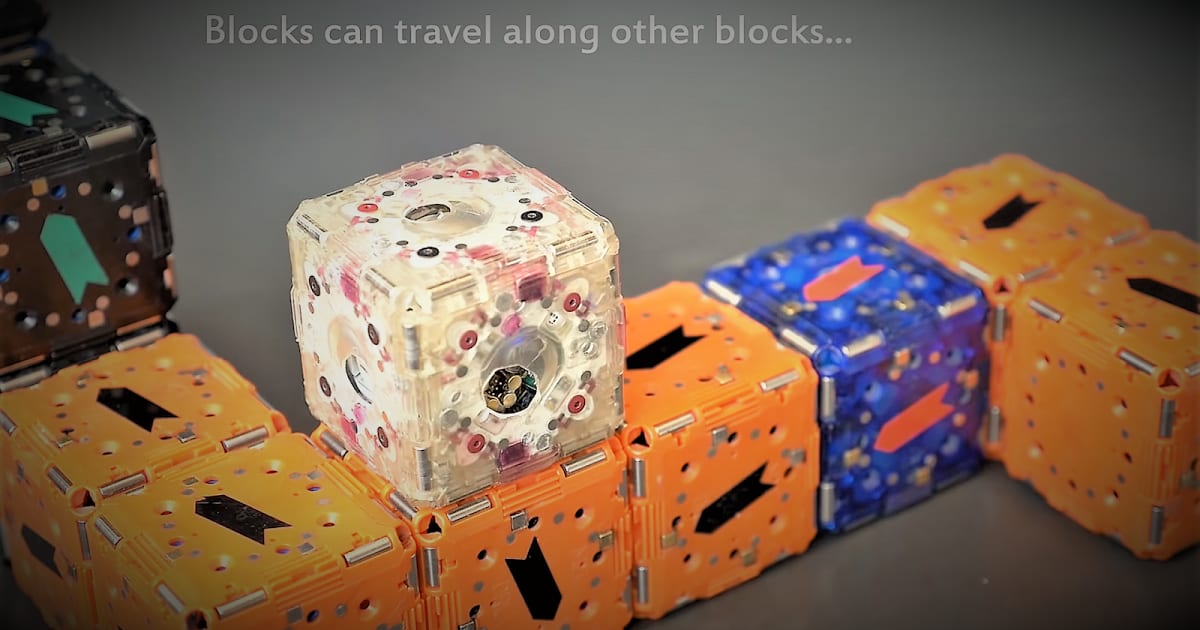 MIT Engineers created robot cubes (M-Blocks 2.0) capable of constructing structures
