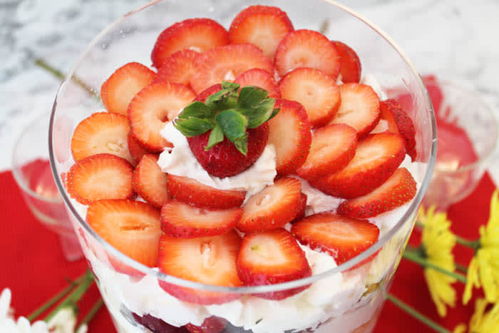 Summer Berries and Cream Trifle