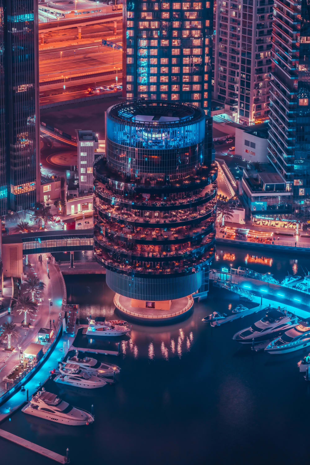 Seven floors of restaurants in Dubai, UAE