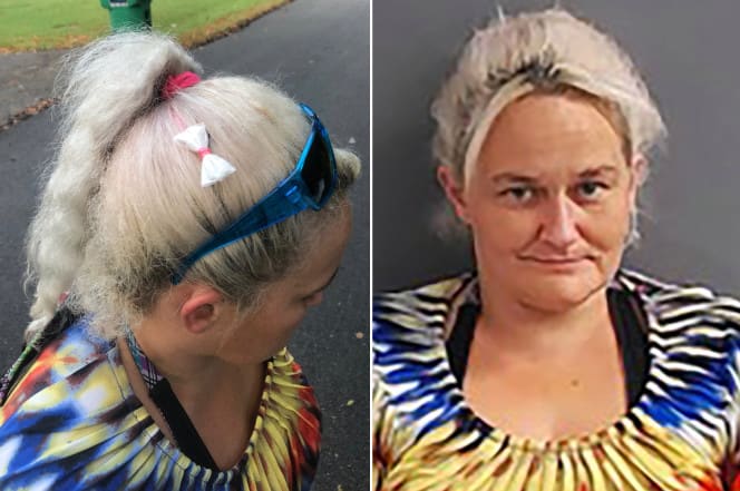 Woman busted wearing a bow-shaped bag of meth in her hair