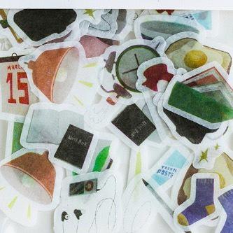 Kawaii Salty Collage Sticker Sack Flake - Cozy Home