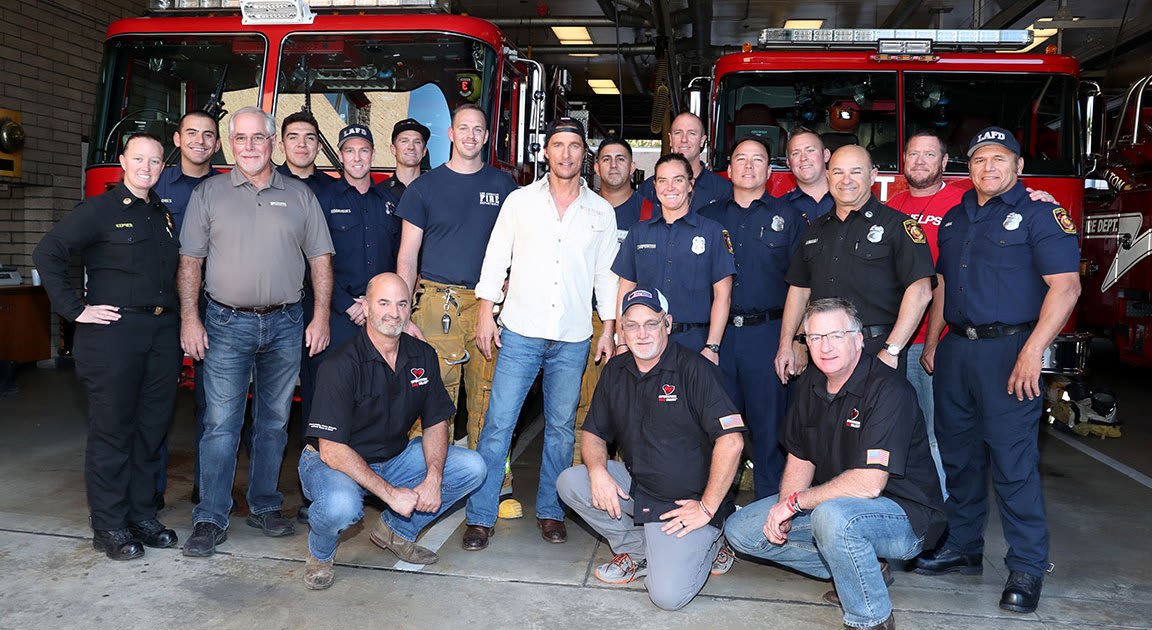 Matthew McConaughey Helped Prepare Hundreds of Meals for Wildfire-Fighting First Responders