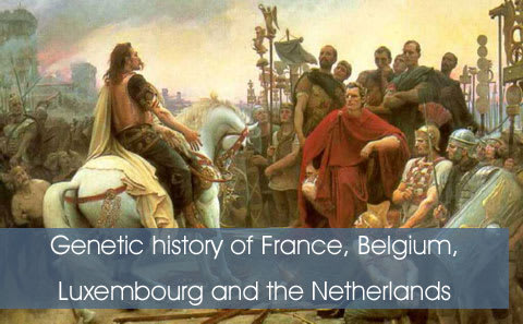 Genetic history and DNA ancestry project of the Benelux & France