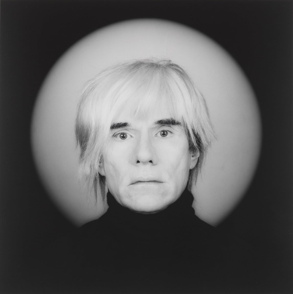 MapplethopeMondays—Robert Mapplethorpe's portrait of Andy Warhol, imagined as a religious icon with a halo of light around his head, marked a long-standing relationship between the two artists.