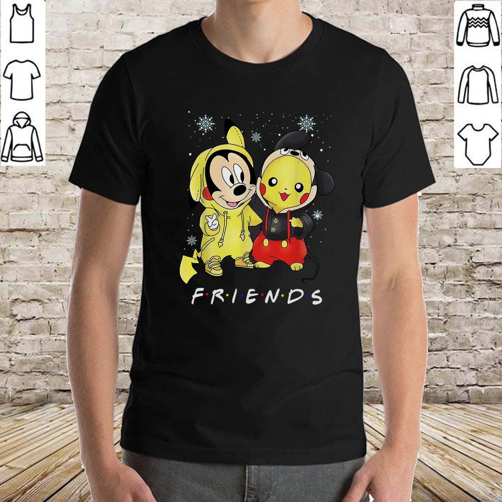 Baby Mickey Mouse and Pikachu Friends Christmas shirt, Hoodie, V-neck
