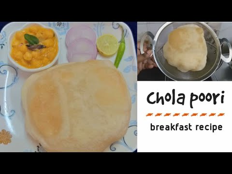 chola poori recipe in tamil / Chola bhature / how to make big size chola poori / breakfast recipe