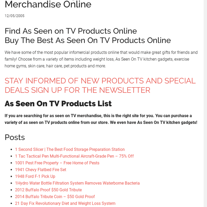 As Seen On TV Products Online Store - Infomercial Product List