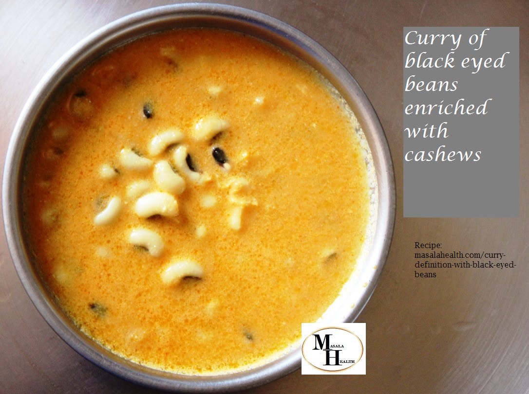 CURRY Definition with Black Eyed Beans