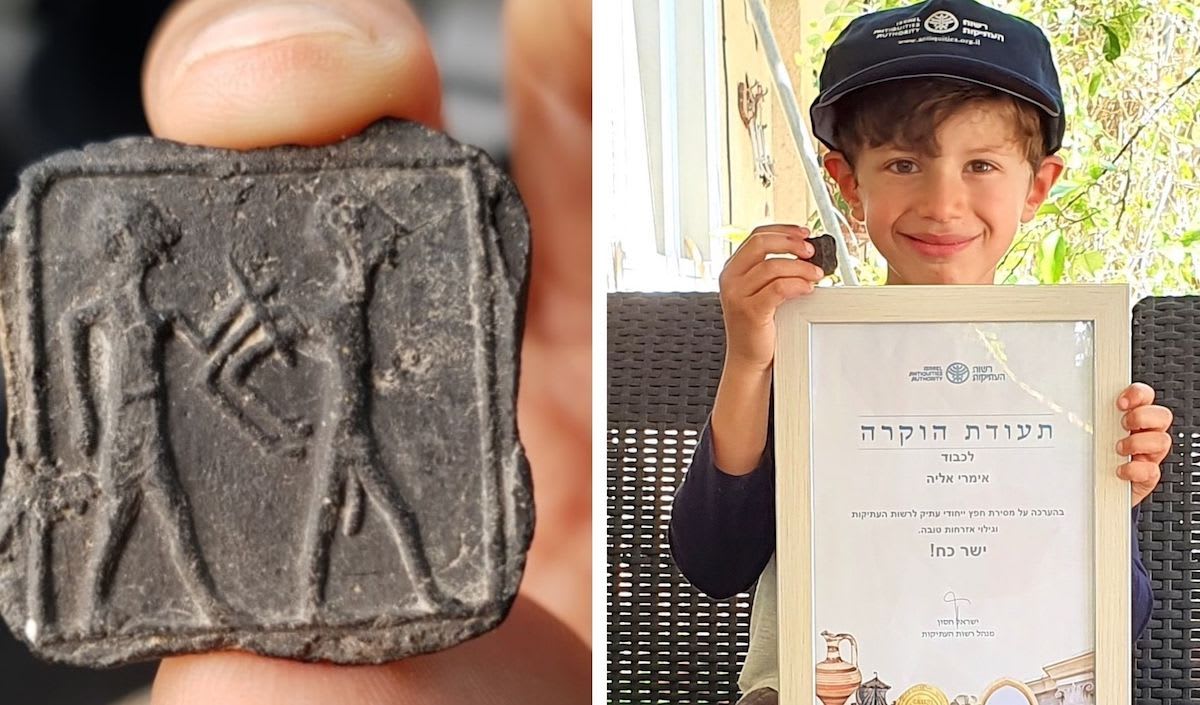 First-grader discovers 3,500-year-old artifact in Israeli desert