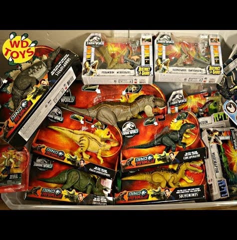 New Jurassic World Dino Rivals Giant Surprise Box Fallen Kingdom Mattel Dinosaur Toys Unboxing