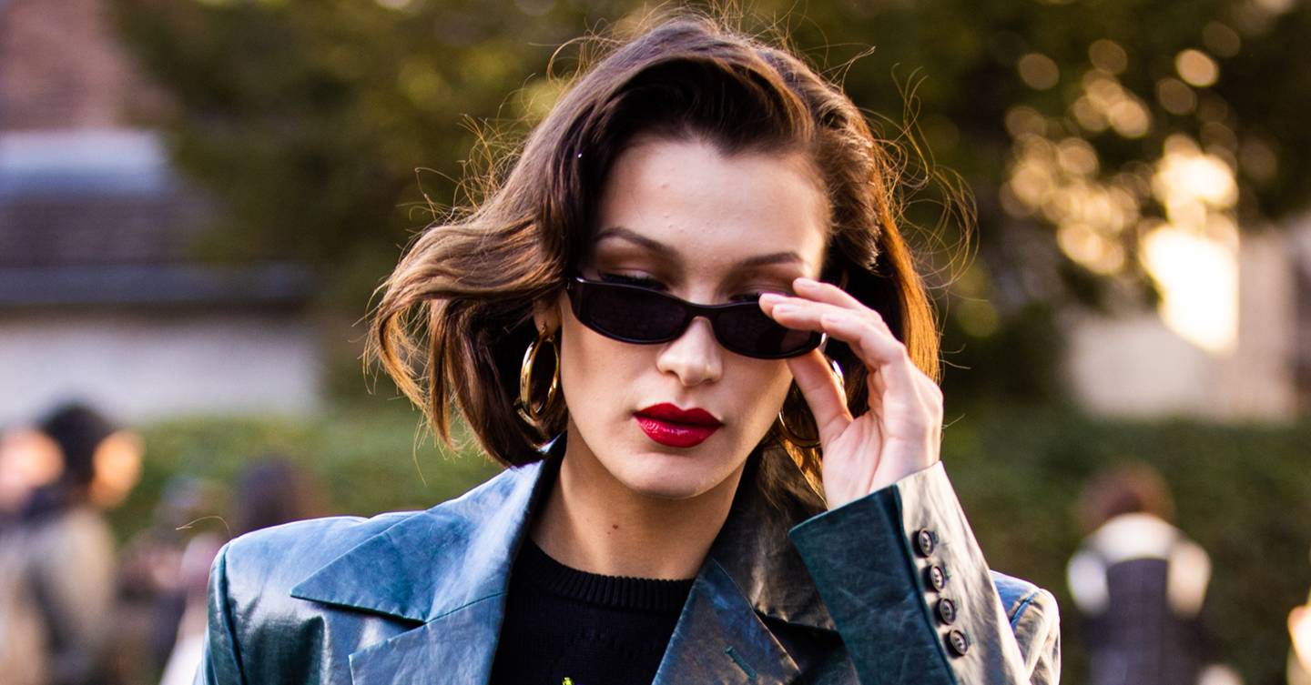 Bella Hadid just debuted a chunky, lash-skimming fringe (plus all our fave fringe styles...)