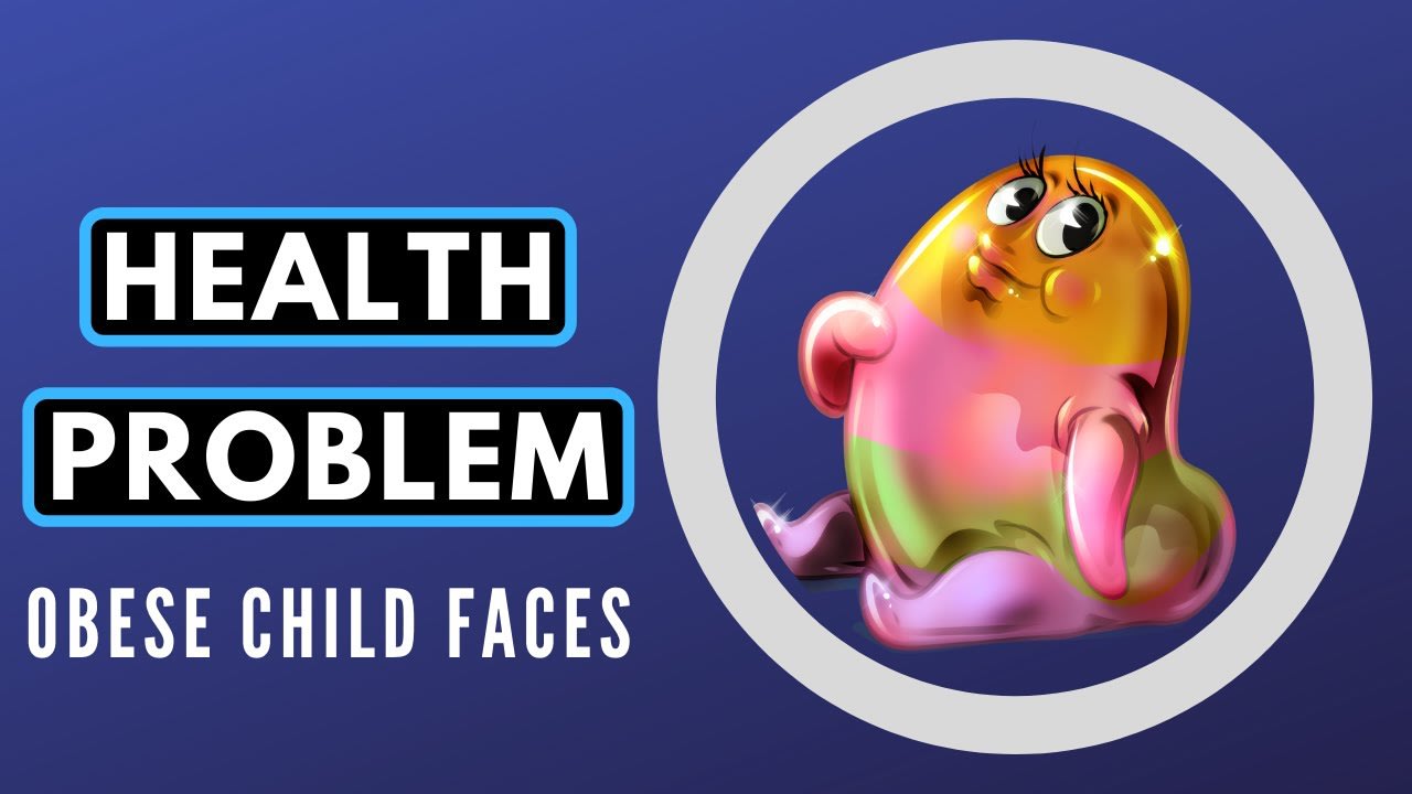 Health Problem Obese Child Faces