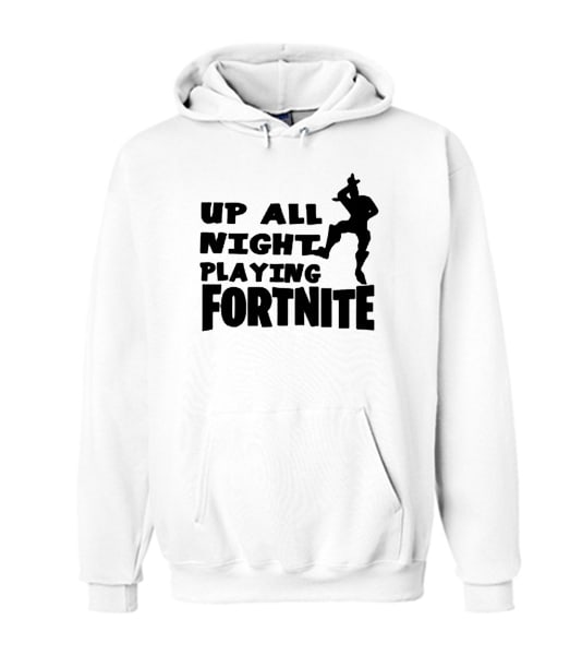 All Day All Night Its Fortnite Vibrant Hoodie