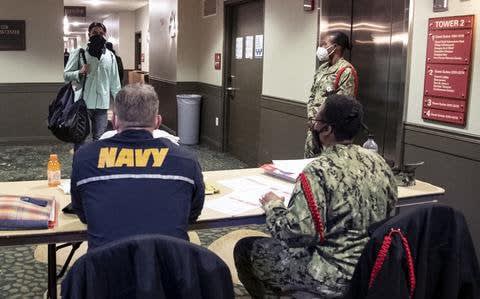 Hundreds of Navy recruits quarantine at closed water park before basic training