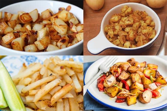 Fried potato recipes . Super easy .