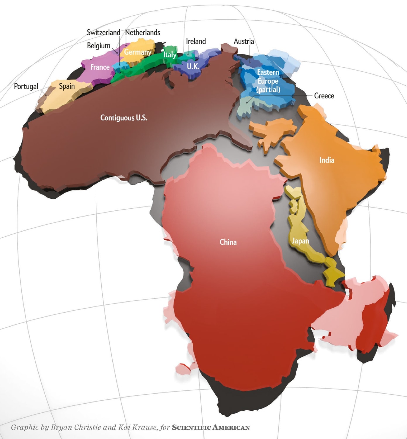 A very interesting guide guide to just how big Africa is.
