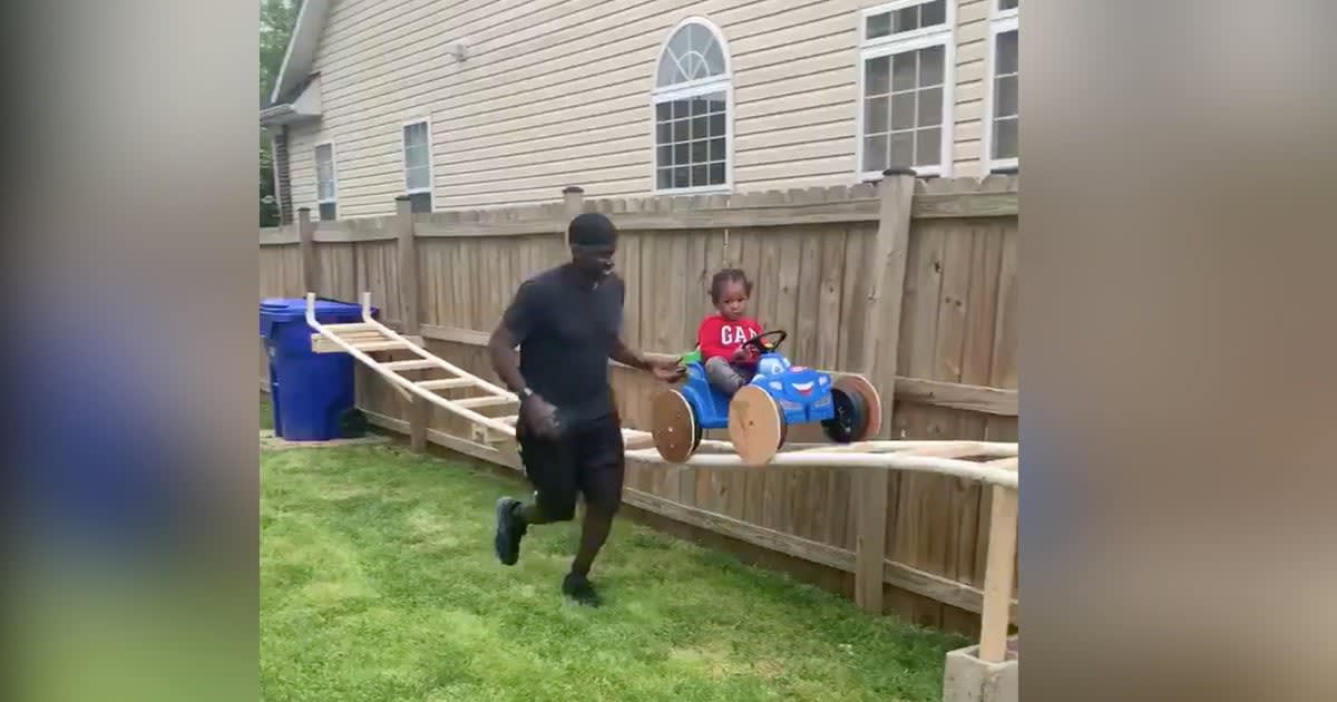 Grandpa Builds Grandkid Backyard Rollercoaster, Goes Viral