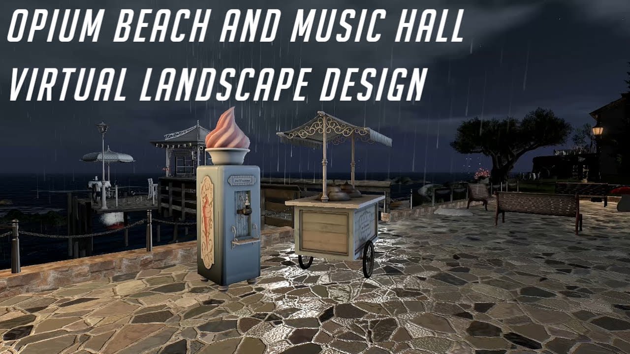 Opium Beach And Music Hall: Virtual Reality Design Art
