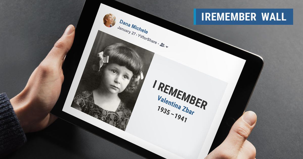 Holocaust victims honored on Yad Vashem's digital remembrance wall
