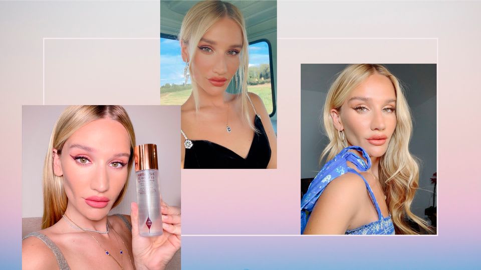 Sofia Schwarzkopf-Tilbury Shows Us How To Get The Ultimate Summer Glow And Perfect A Peachy Eye