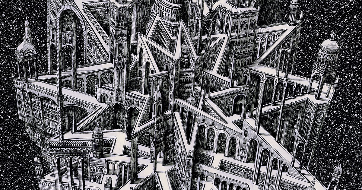Impossible Cityscapes by Benjamin Sack Draw Inspiration From Cartography and Musical Compositions