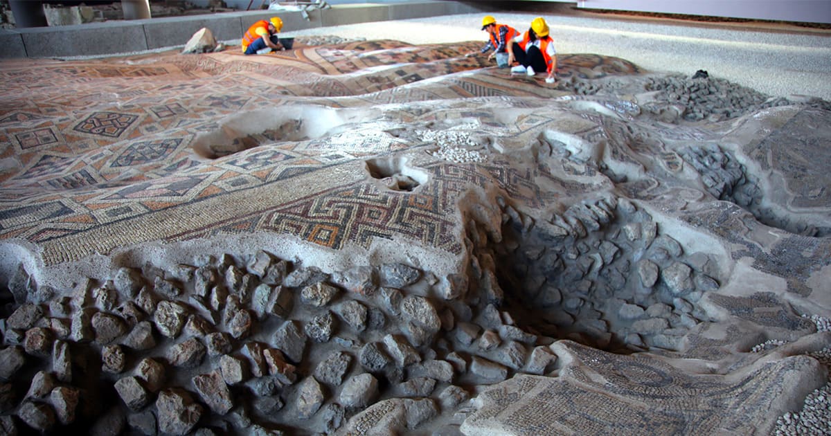 The World's Largest Intact Ancient Mosaic Opens to the Public in Antakya, Turkey