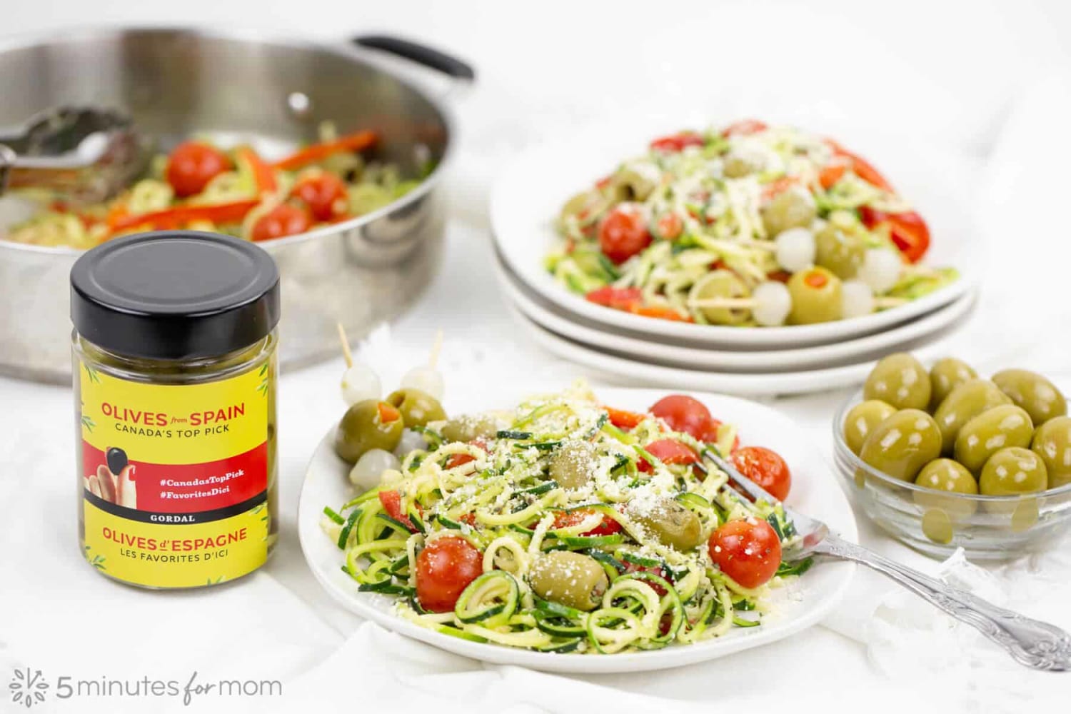 Zucchini Noodles with Olives from Spain