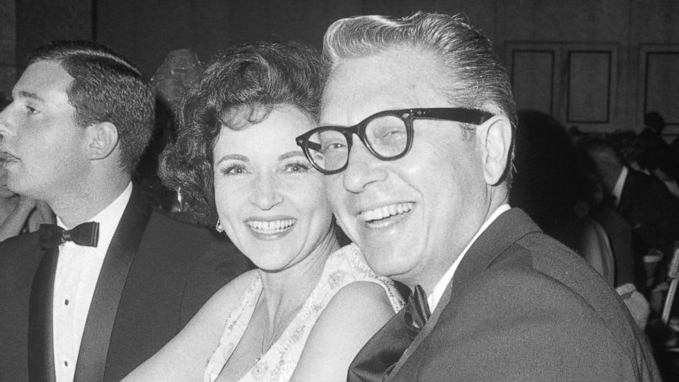 Betty White and her beloved husband Allen Ludden at the 1966 Emmy Awards. I hope they're celebrating her 100th birthday together somewhere