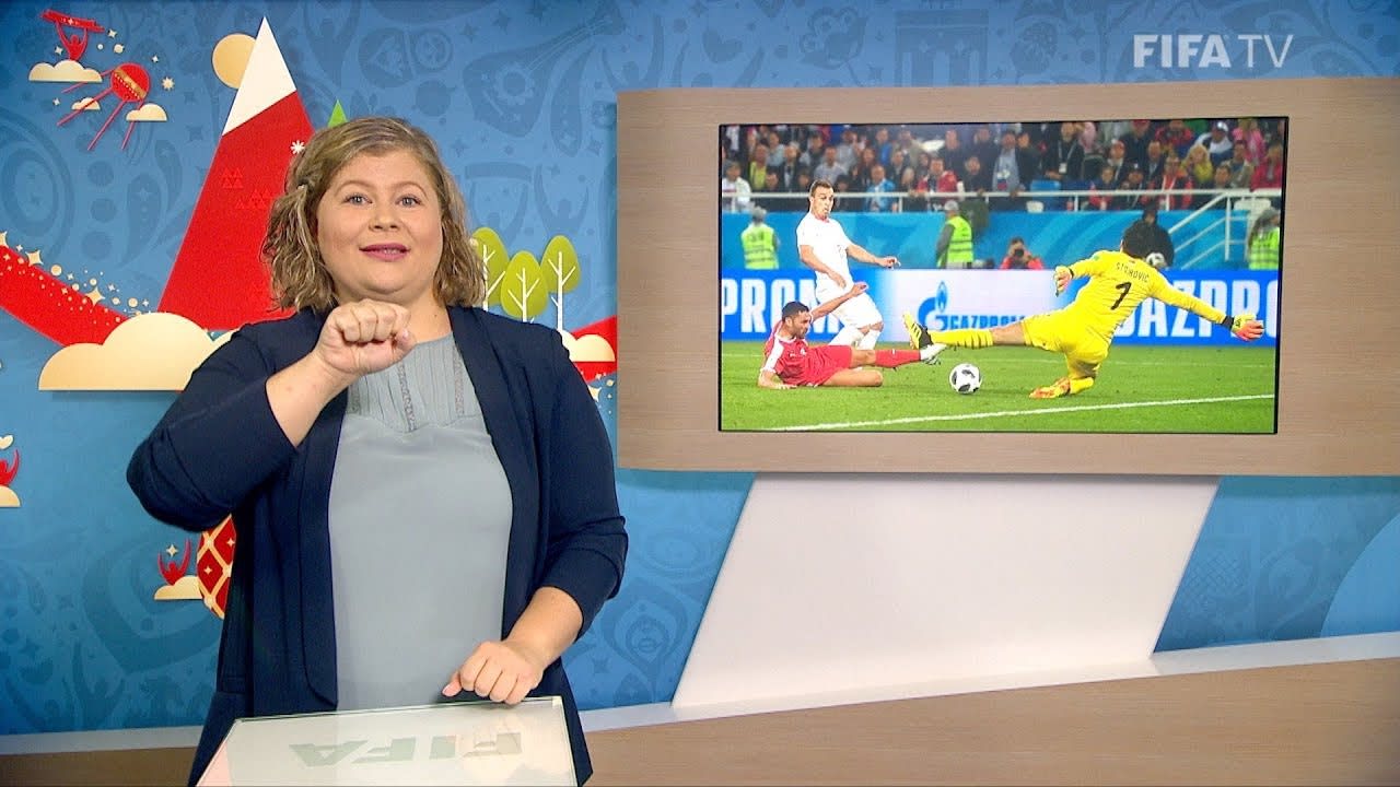 FIFA WC 2018 - SRB vs. SUI – for Deaf and Hard of Hearing - International Sign
