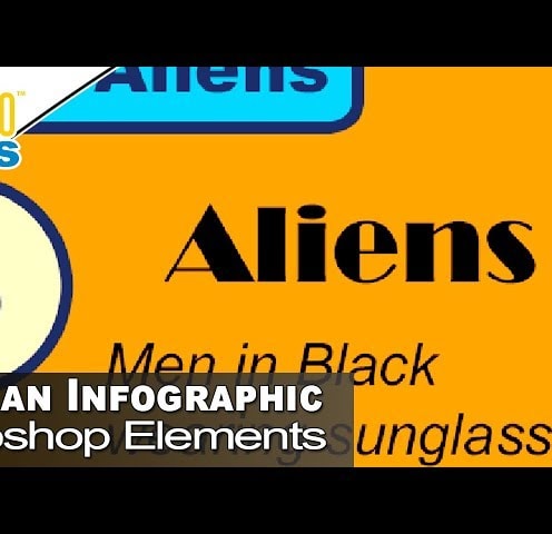 How to Make an Infographic Design and Template using Photoshop Elements 2018 15 Tutorial
