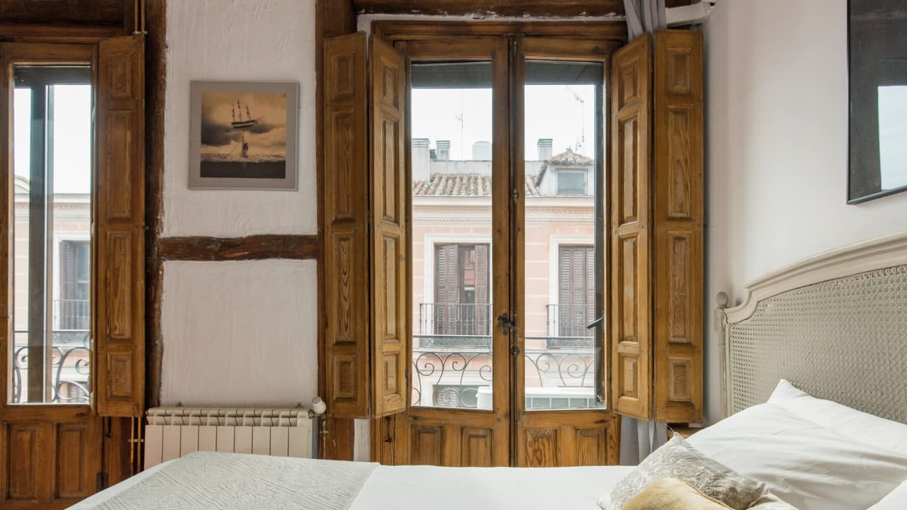 My Favorite Airbnb in Madrid: A Lofted Apartment with Seven Balconies
