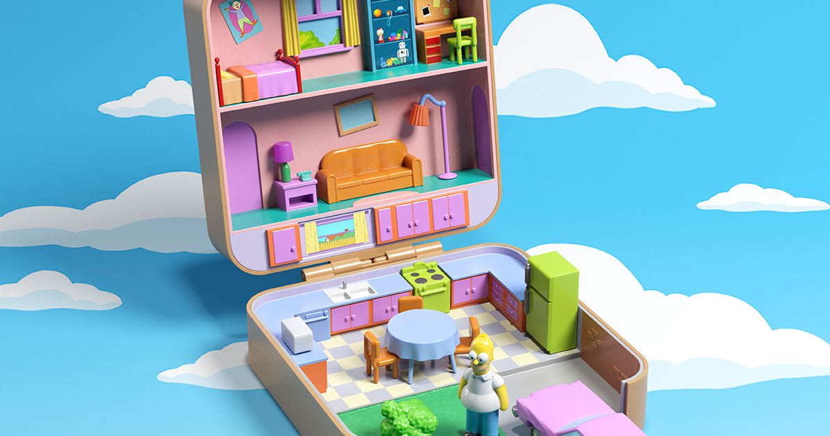 Polly Pocket versions of 'The Simpsons' and 'Stranger Things' houses are cute as hell