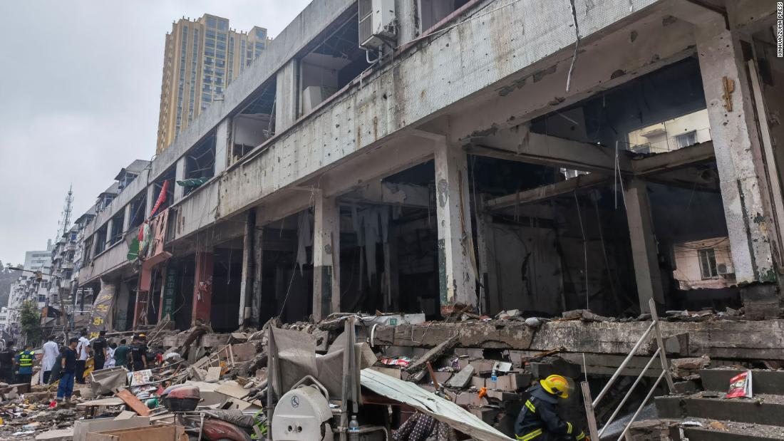 At least 12 killed in huge gas explosion in central Chinese city