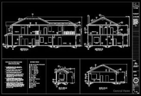 Building plan, elevation & Section Drafting by Autocad tutorial